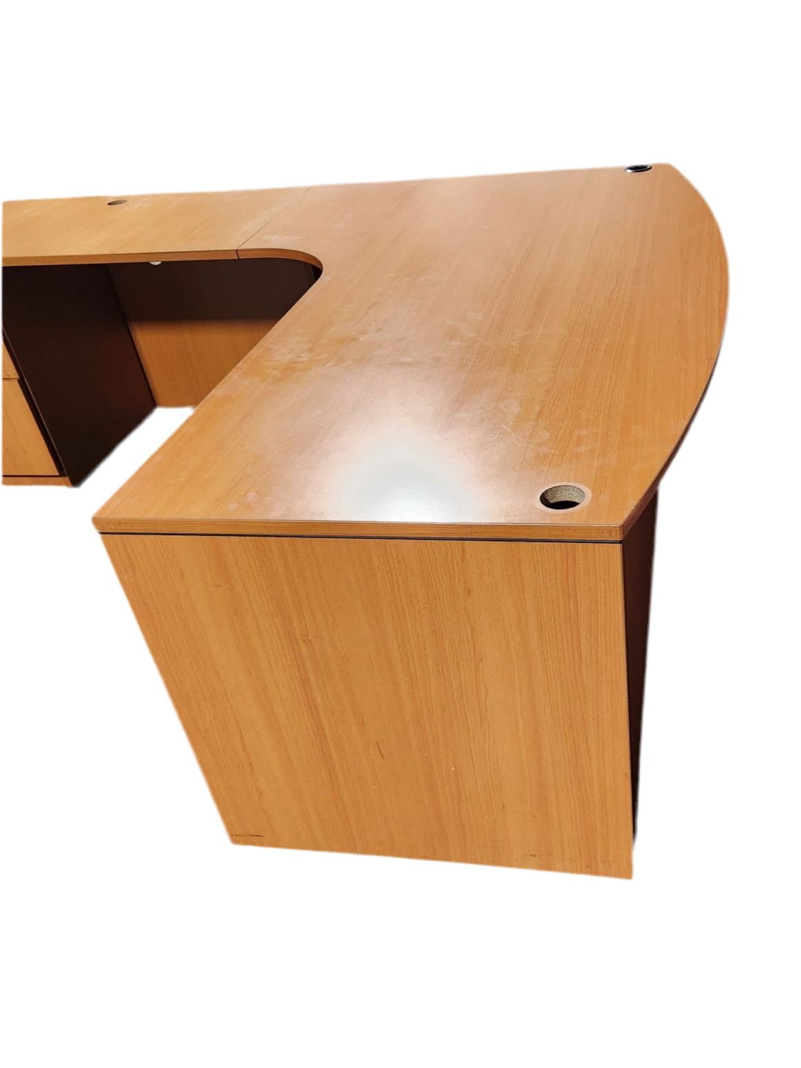 Used Bow Front Desk COMMERCIAL FURNITURE RESOURCE