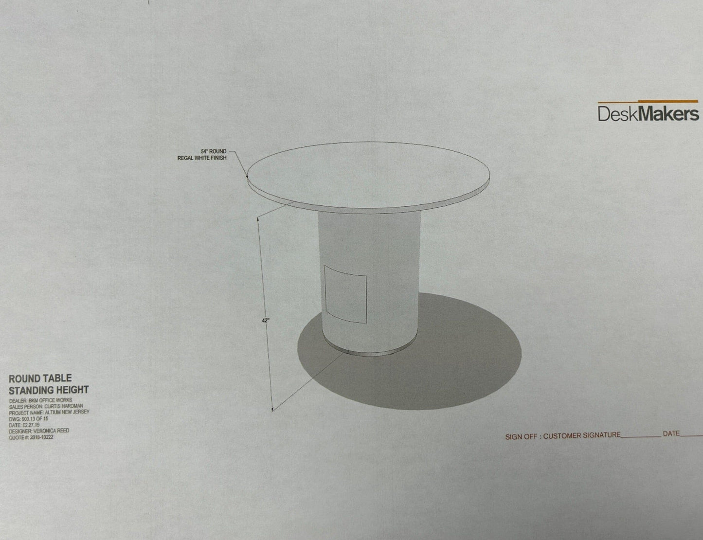 Used 54 In Round Table Commercial Furniture Resource