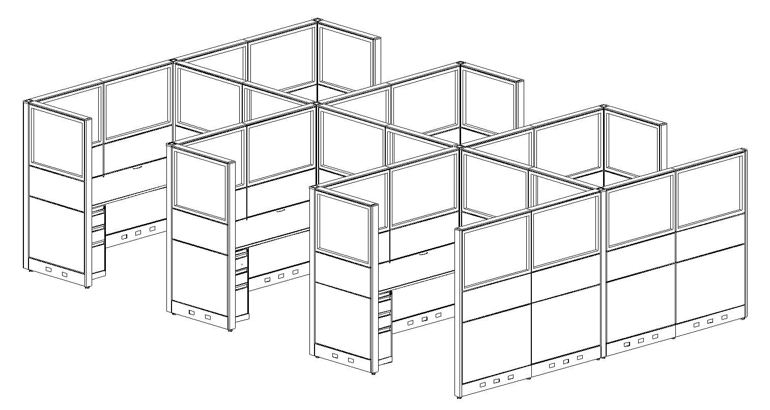 Used Global Cubicles Commercial Furniture Resource