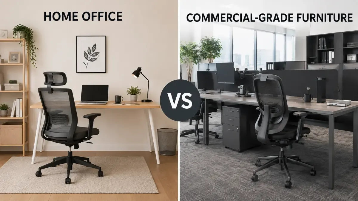 Home office vs commercial-grade furniture comparison