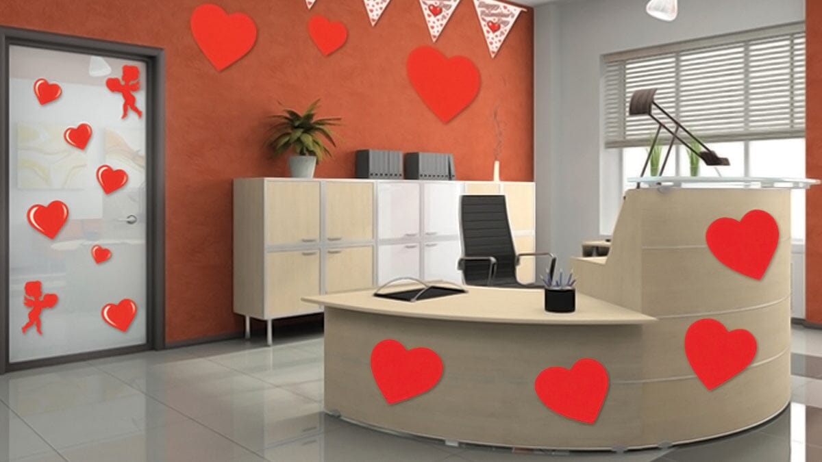 Valentine's Day Decorating Ideas with  Pre-Owned Office Furniture