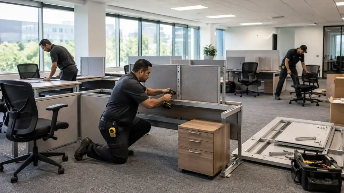 Professional office furniture installation and workstation assembly services in New Jersey.