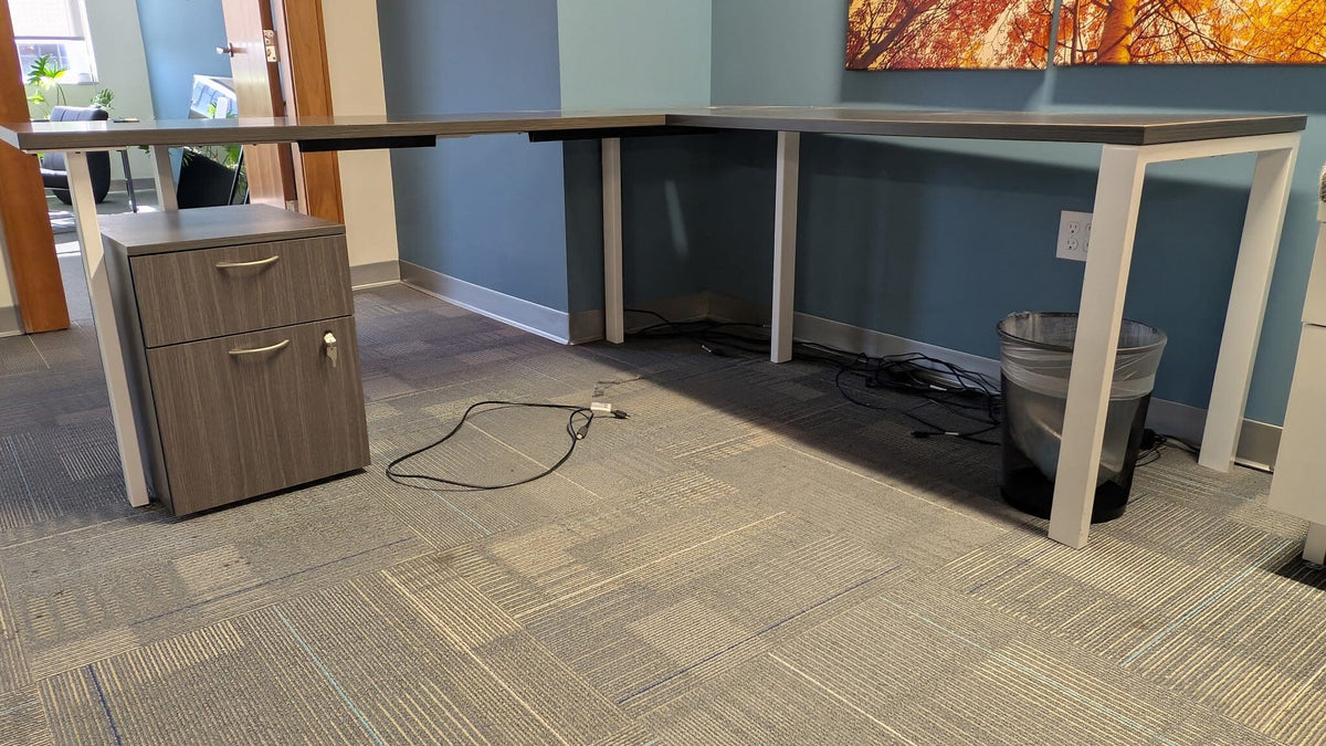 Used L-Shape Desk COMMERCIAL FURNITURE RESOURCE 