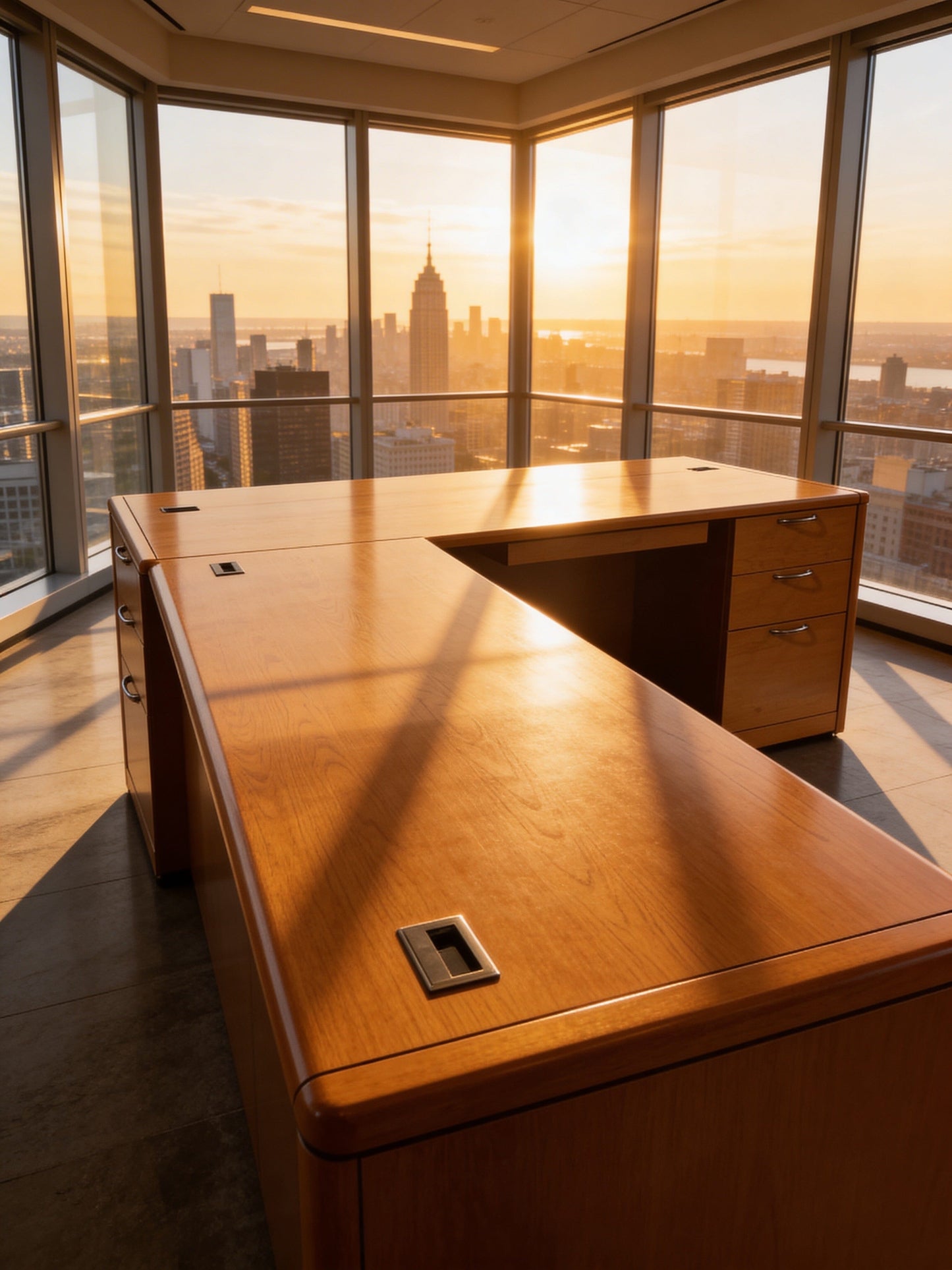 Used Hon L shape Commercial Furniture Resource 