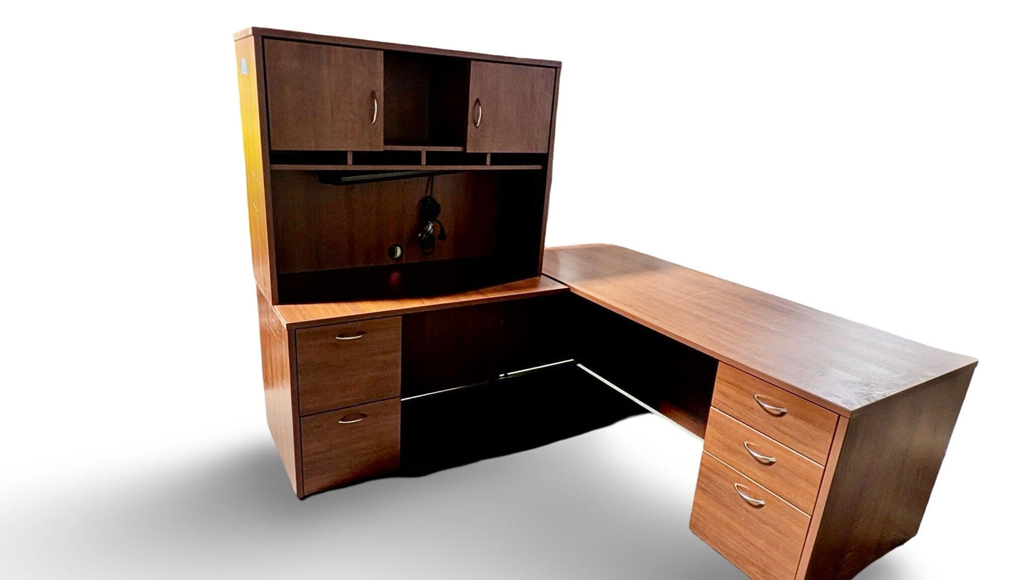 Used L Shaped Desk Commercial Furniture Resource 