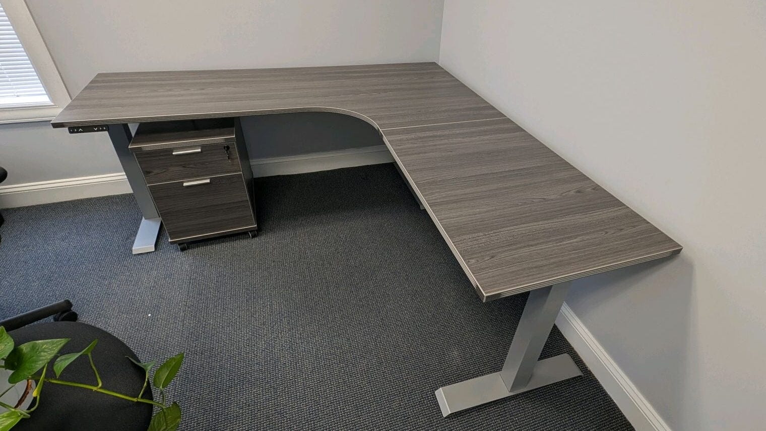 New Sit Stand L-Shape Desk Commercial Furniture Resource 