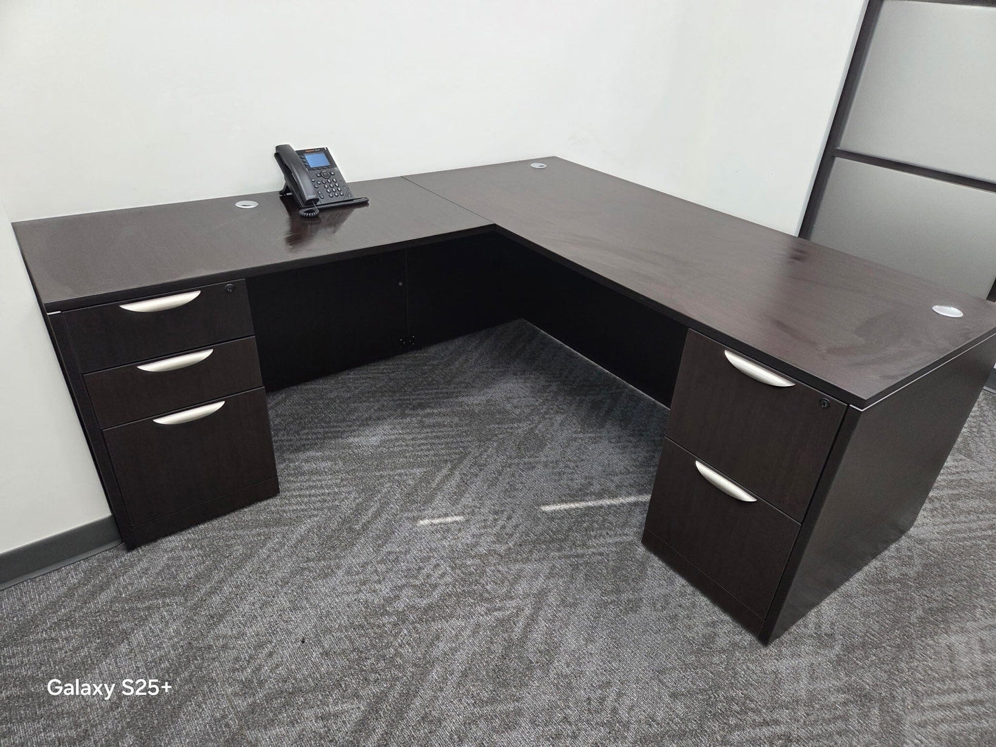 Used L shape Desks Commercial Furniture Resource 