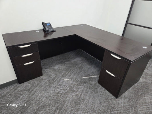 Used L shape Desks Commercial Furniture Resource 