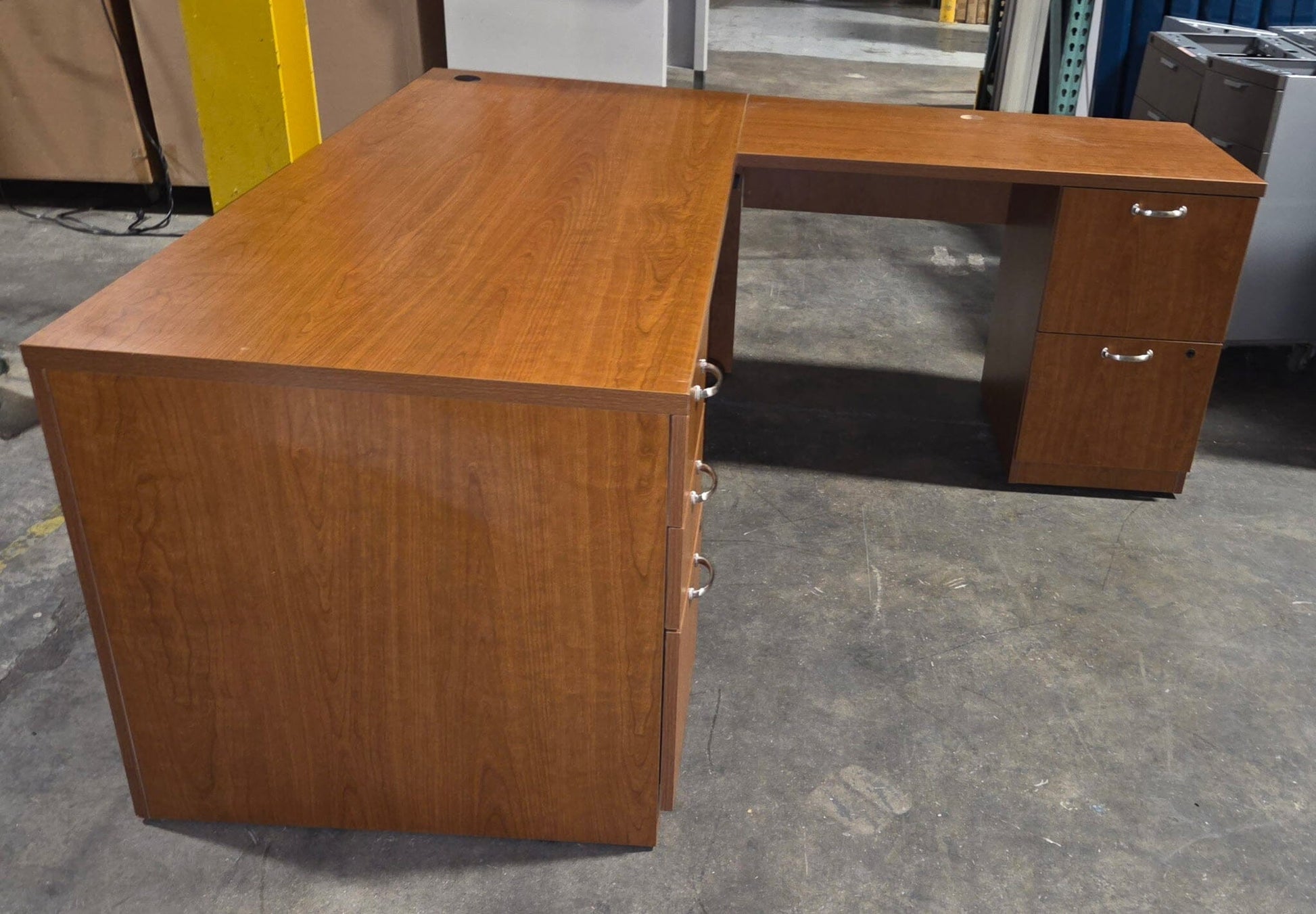 Used L shape Desks Commercial Furniture Resource 