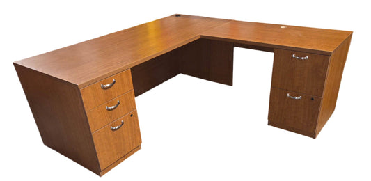 Used L shape Desks Commercial Furniture Resource 