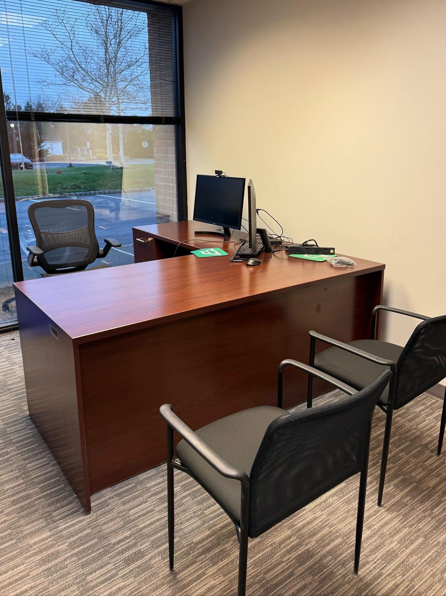 Used L Shaped Desk Commercial Furniture Resource 