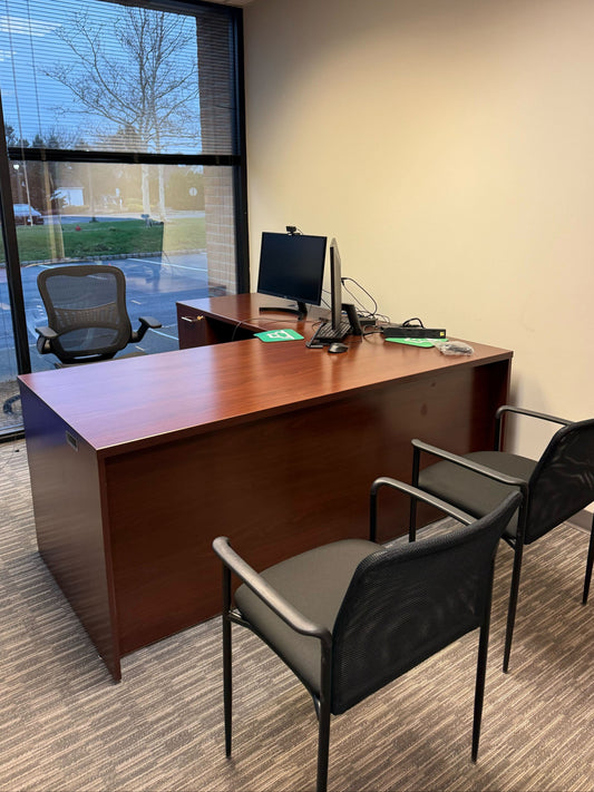 Used L Shaped Desk Commercial Furniture Resource 