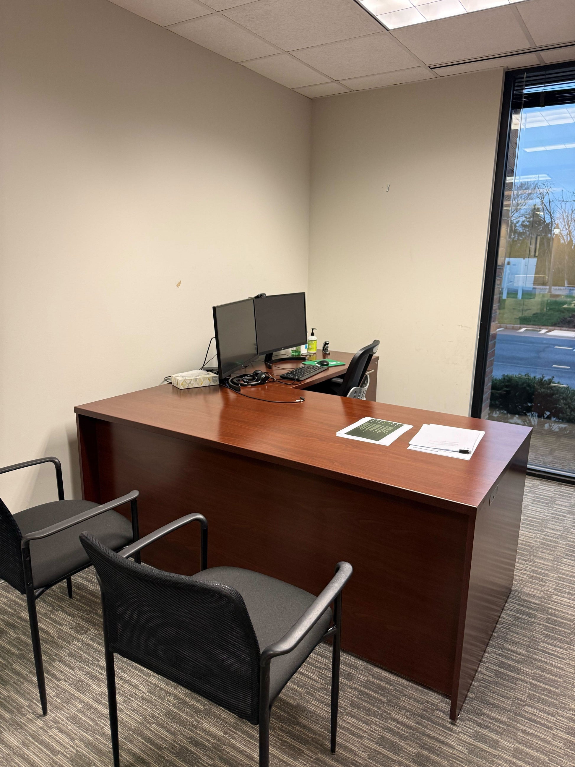 Used L Shaped Desk Commercial Furniture Resource 
