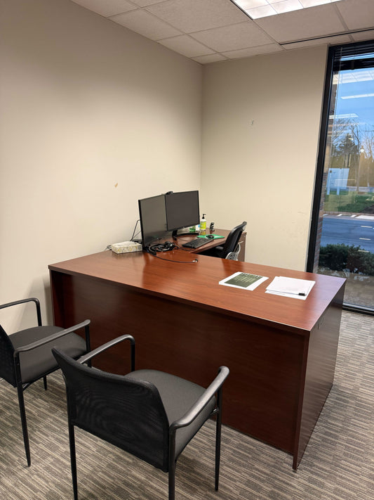 Used L Shaped Desk Commercial Furniture Resource 