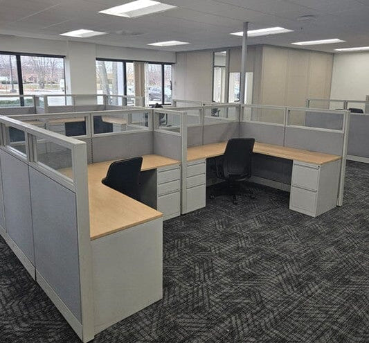 Used Global Evolve Cubicles Commercial Furniture Resource 