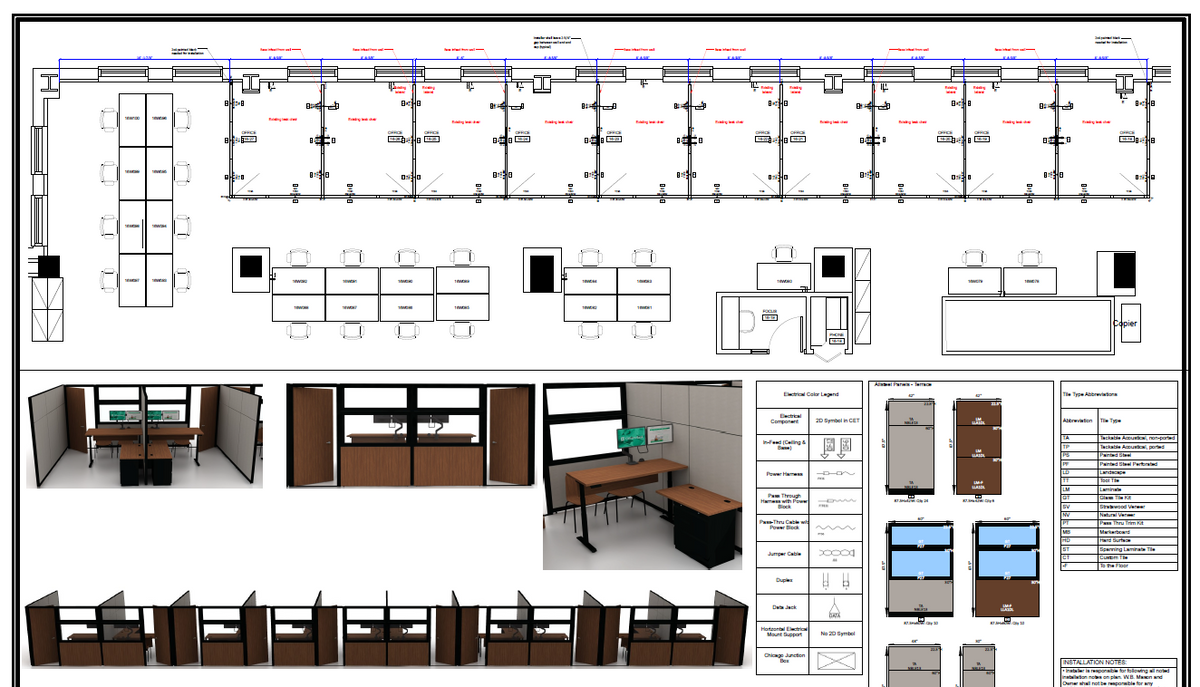 Used AllSteel Office Walls