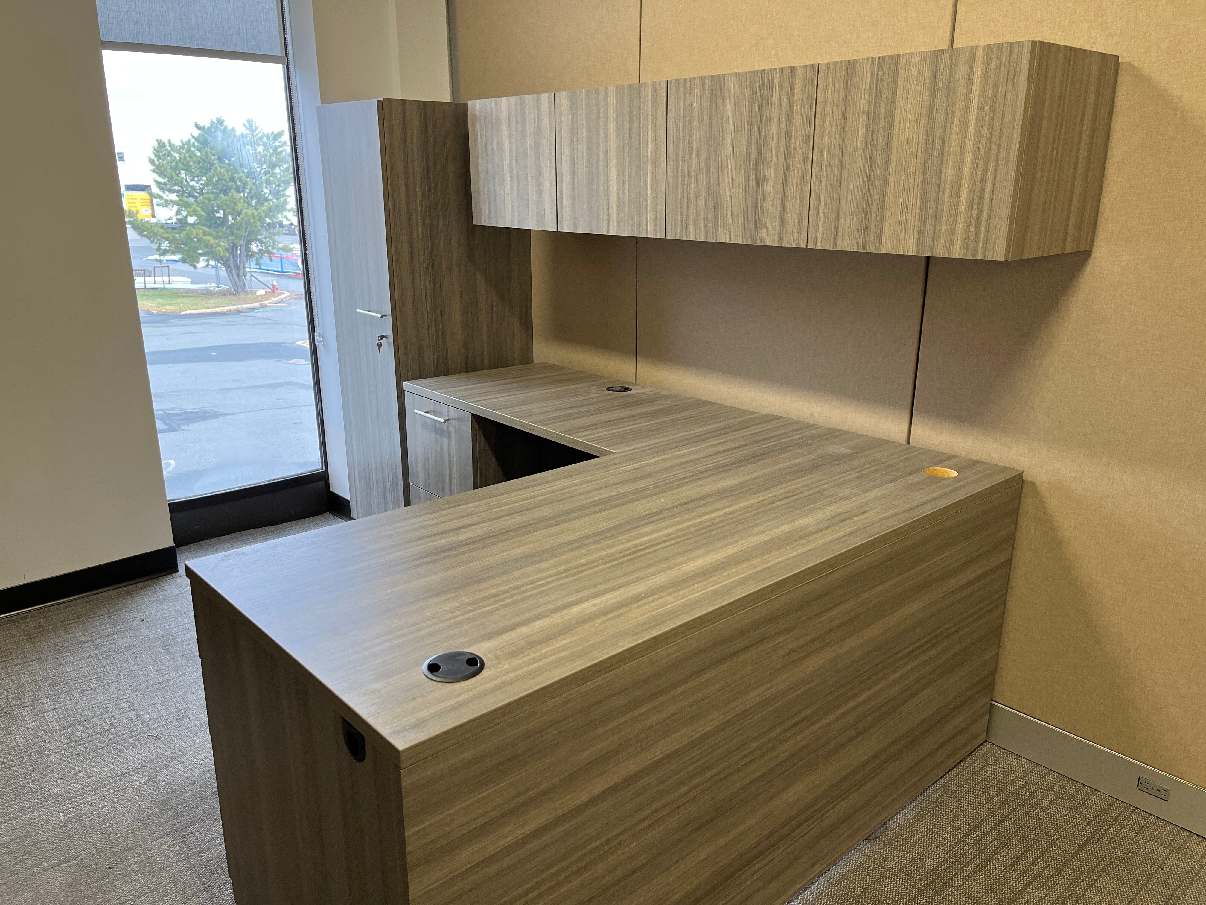 Used HON Desk Suite with Storage Tower | Executive Office